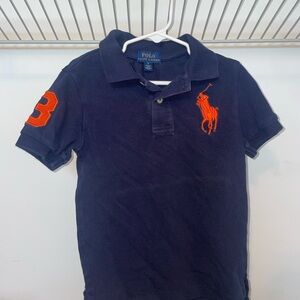 Polo Ralph Lauren Kids Navy and Orange Polo Shirt